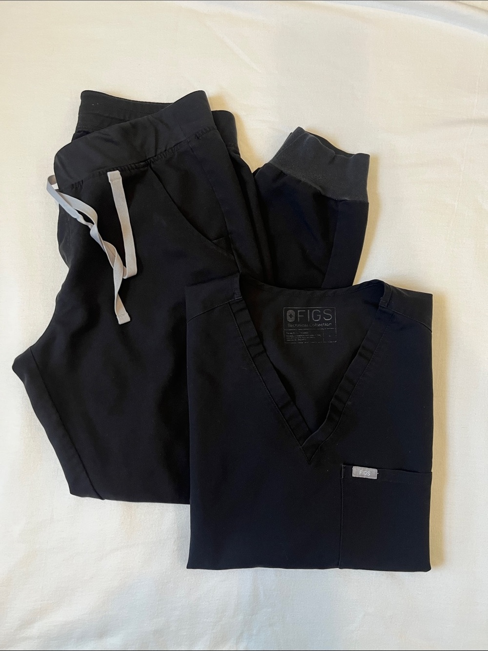 Figs Scrub Set Black